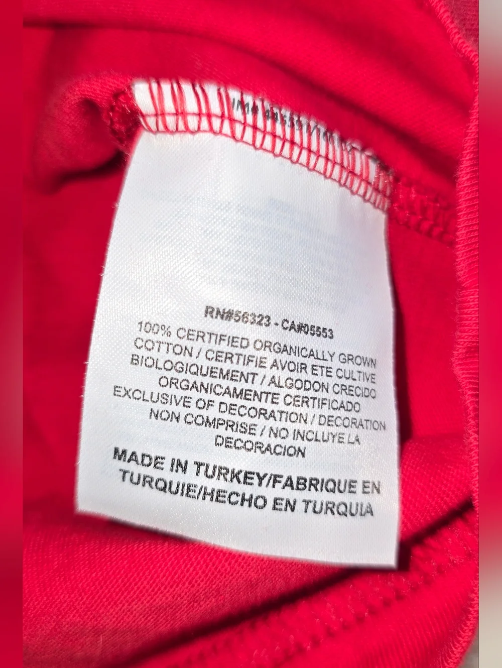 Nike Manchester United MUFC Red Graphic Glory Tee 100% Organic Cotton L